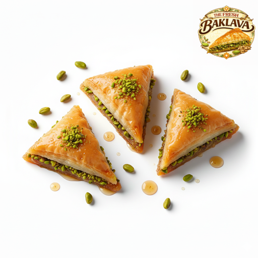 Pistachio Triangle Baklava – Precision in Every Golden Layer